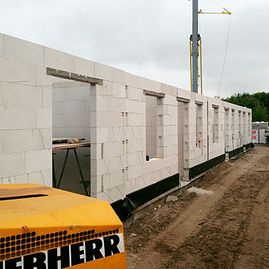 Bauunternehmen Schützer in Borkum - fertiges Erdgeschoss